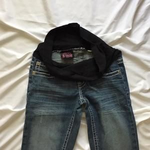 🔴𝗕𝗢𝗚𝗢🔴b-unit warehouse one size 28 maternity jeans